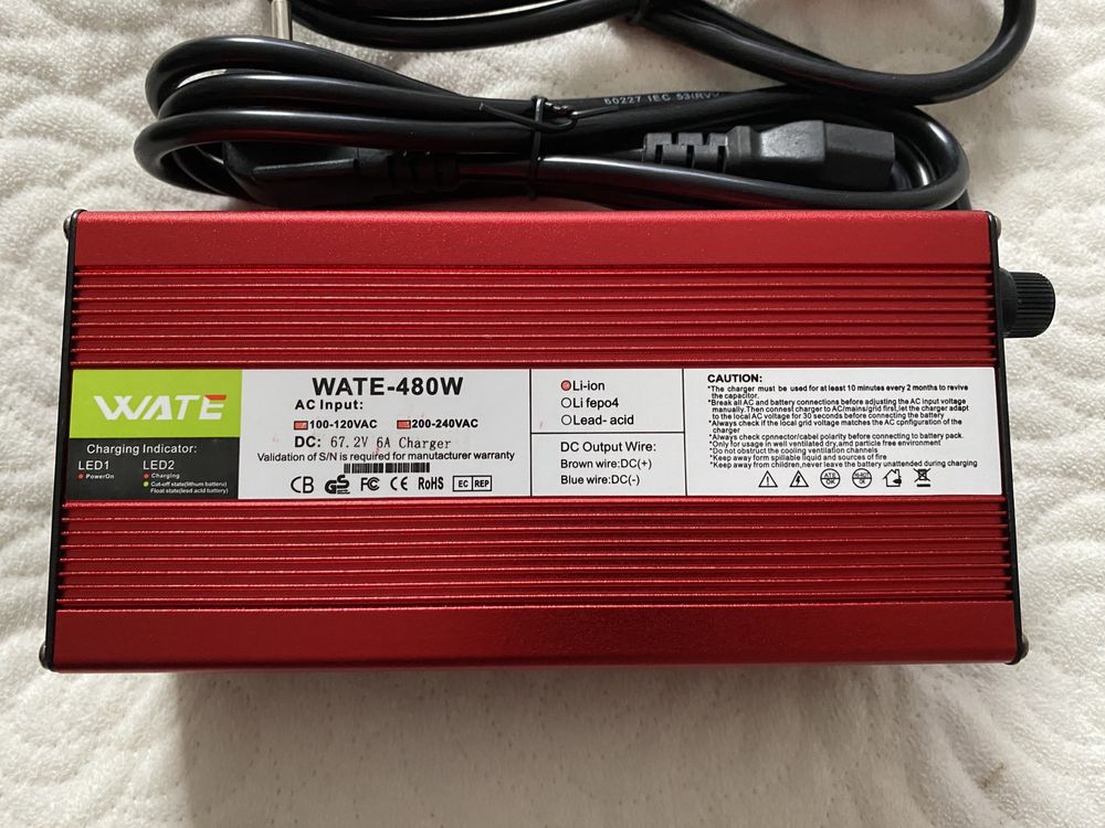 Szybka Ładowarka 60V 6A Li-On 3P XLR Charger зарядка