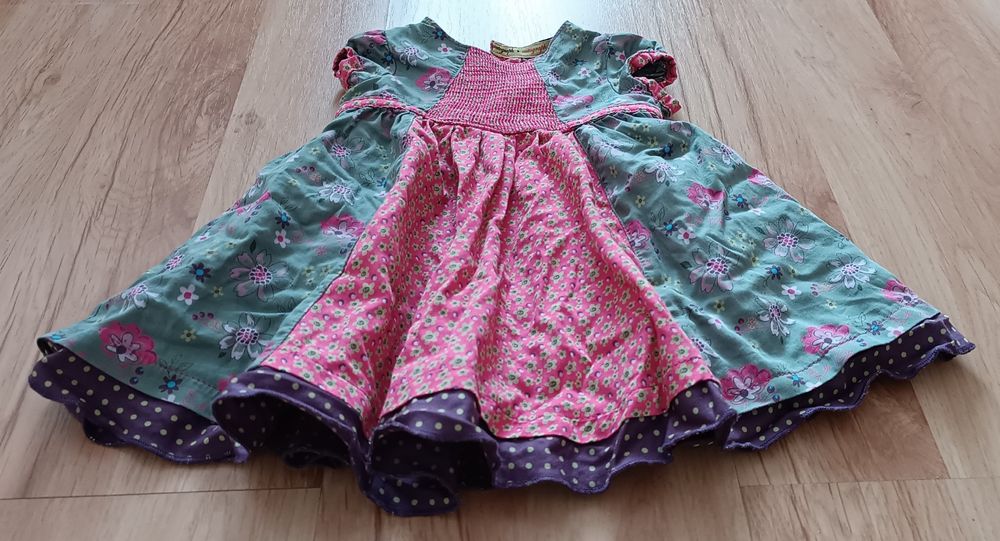 M&S 62 kwiatowa etno boho sukienka dla dziewczynki 3-6 m