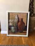 Quadro jarro moldura pintada