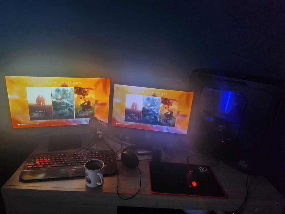 Zestaw Gamingowy, Ryzen 5 3600, gtx 1660 super, 24gb ram, sssd, hdd