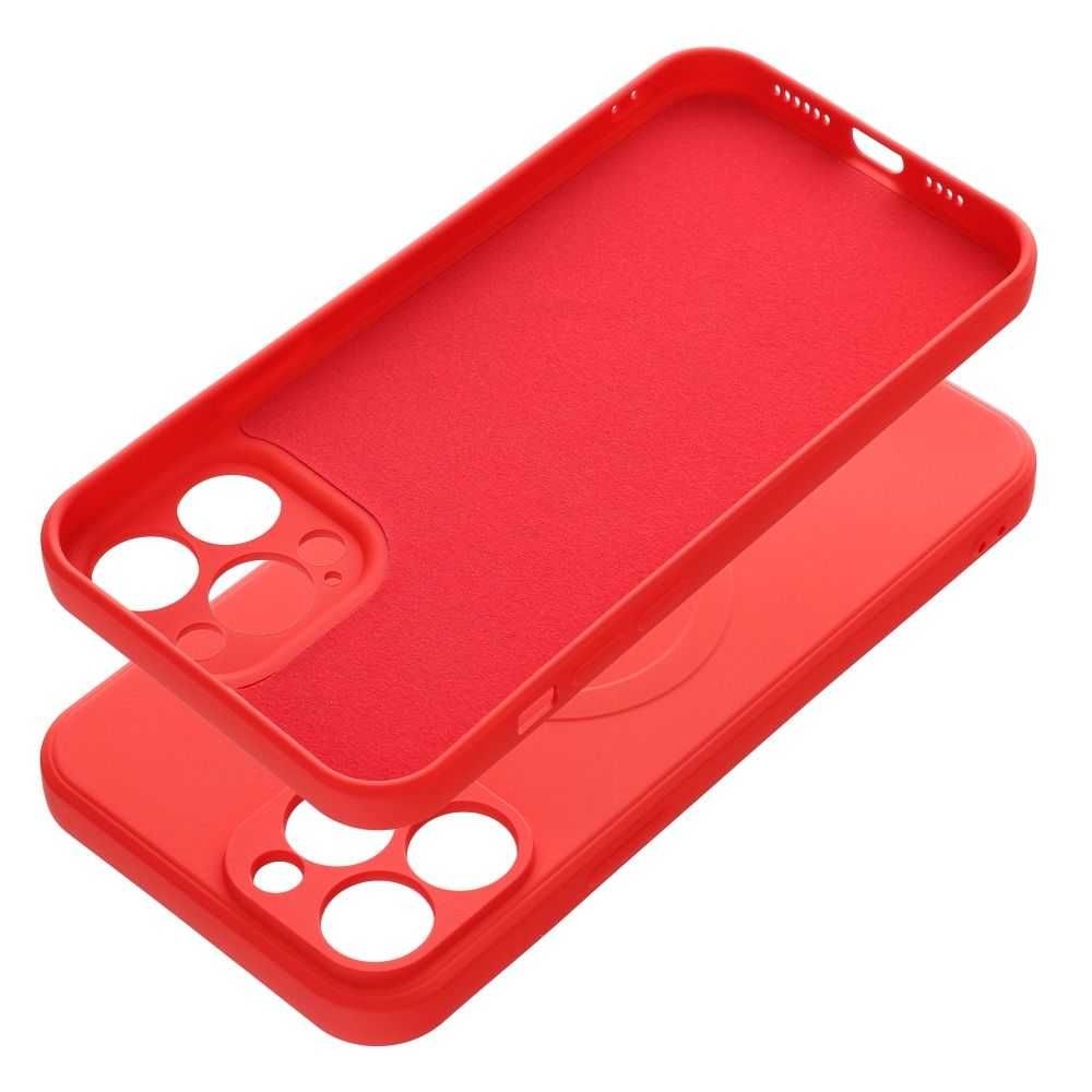 Futerał Silicone Mag Cover  z MagSafe do IPHONE 13 PRO MAX czerwony