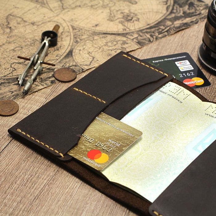 Обложка на паспорт, документы, права - Подарок мужчине (Натур. кожа)