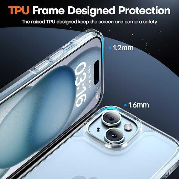 TAURI zestaw do iPhone 15 plecki szkło hartowane obiektywu bezbarwny