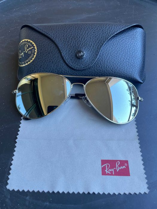 ÓCULOS DE SOL ORIGINAIS RAY-BAN AVIATOR ESPELHADOS