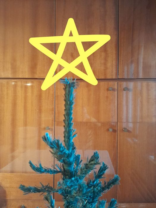 Отечественная ёлка б/у искусственная настольная советская ель СССР б у