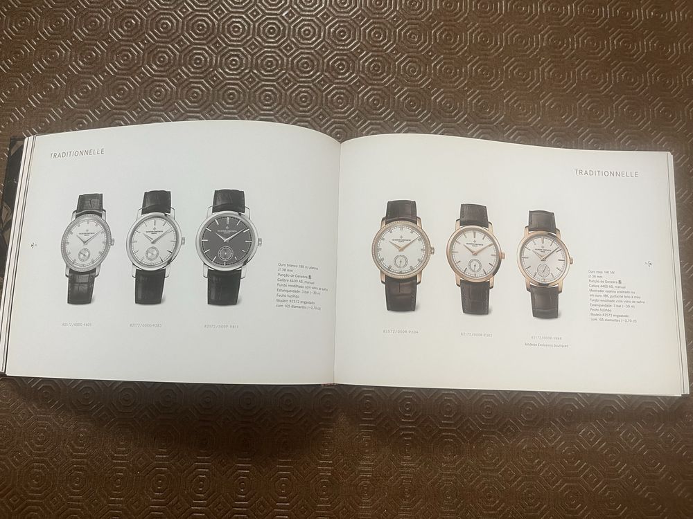 Catálogo Relógios Vacheron Constantin“ As Coleções 2015/2016”