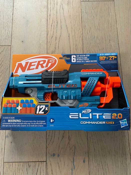 Бластер нерф hasbro nerf elite 2.0 blaster commander rd-6 27 см