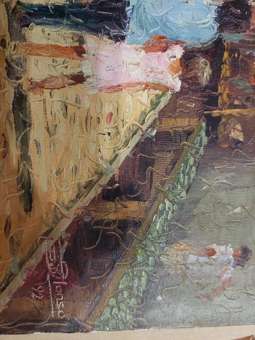 Quadro a óleo sobre tela muito bonito alonso