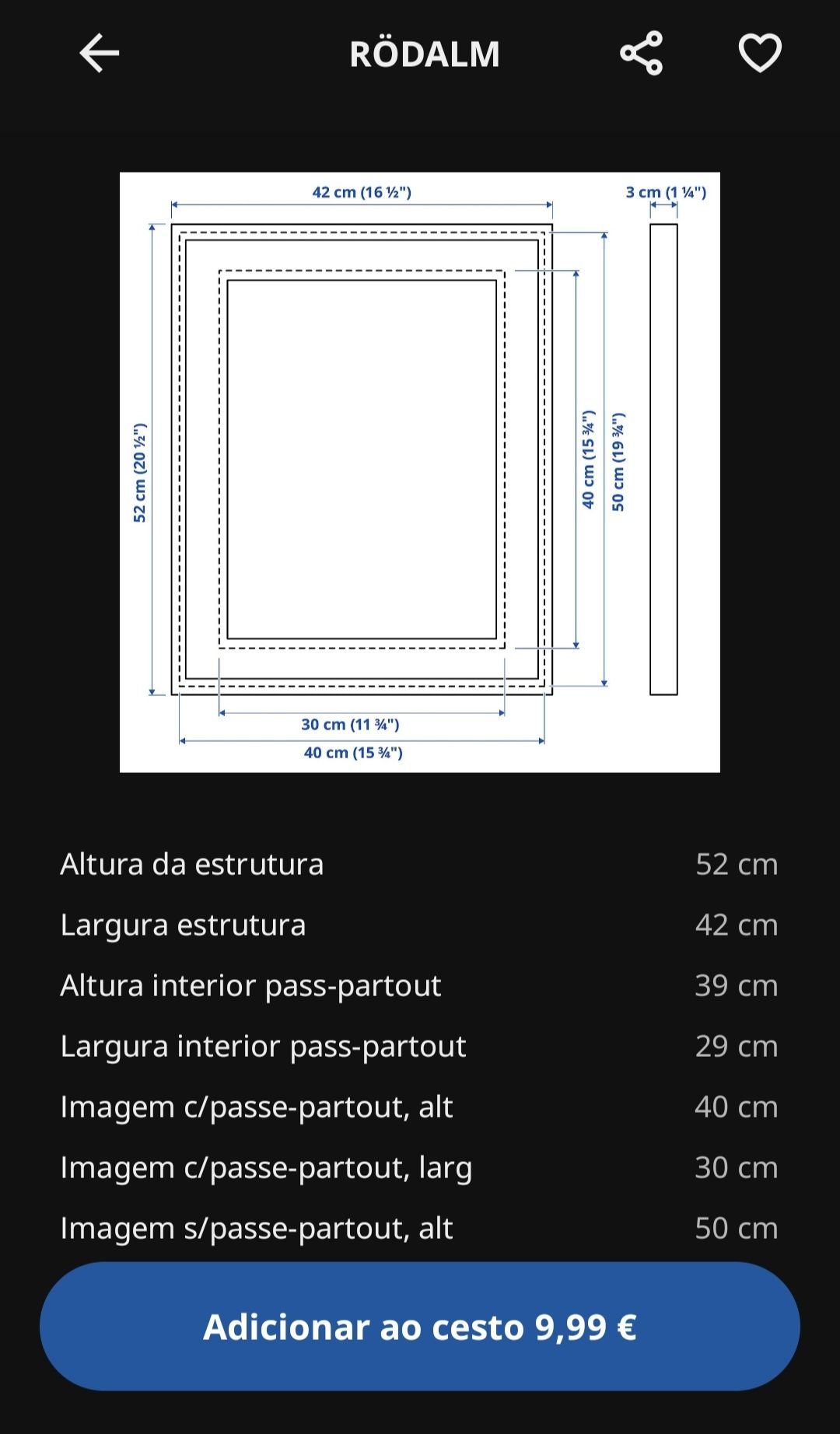 Impressão sobre tela 10€ cada