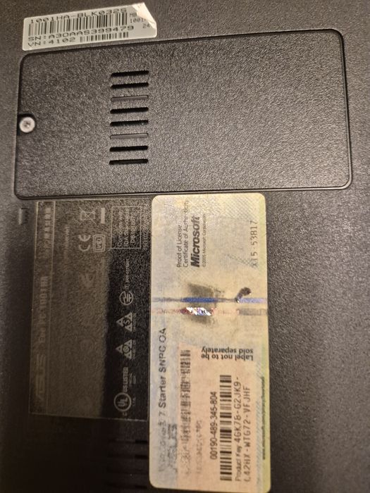 Asus eee pc laptop maly sprawny torba 2GB RAM