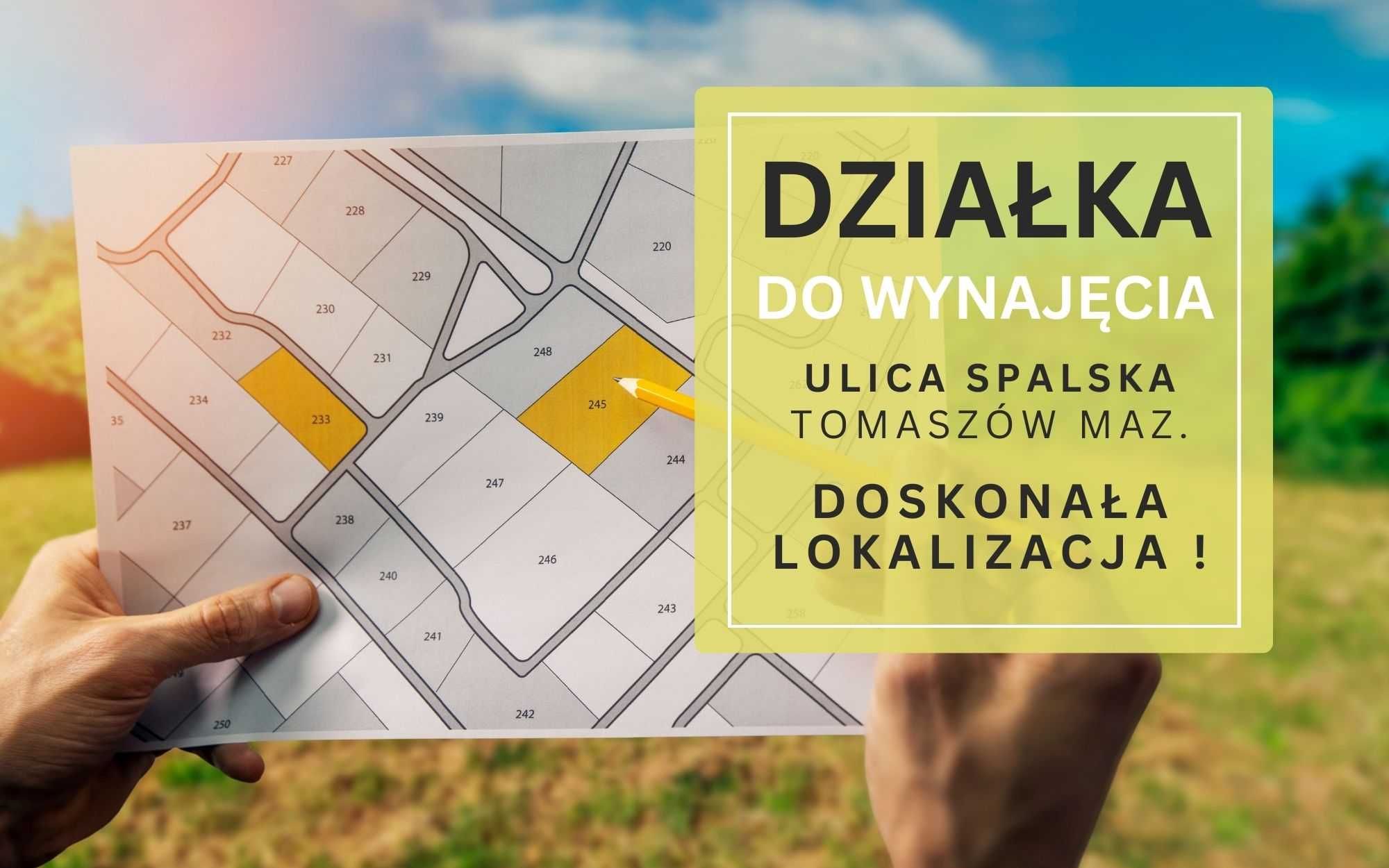 Do wynajęcia działka usługowa w Tomaszowie Mazowieckim