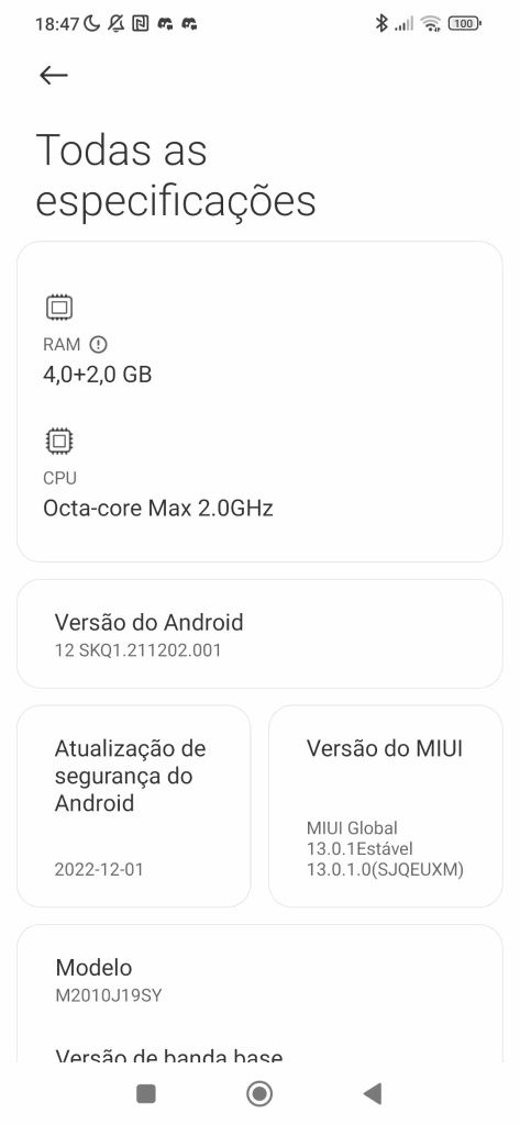 Redmi 9t semi-novo