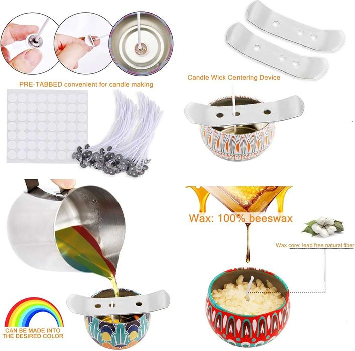 Kreatywny zestaw do robienia / tworzenia świec DIY – komplet handmade