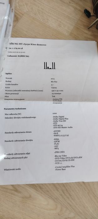 Kino domowe Samsung HT J5150