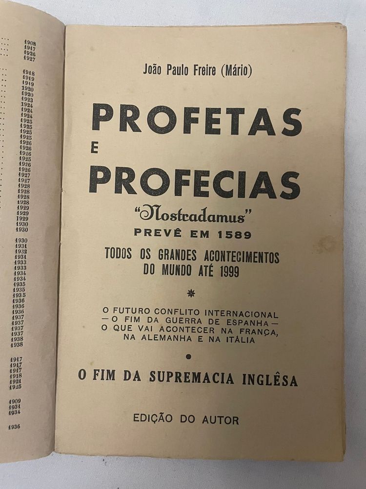 Livro “Profetas e Profecias Nostradamus”