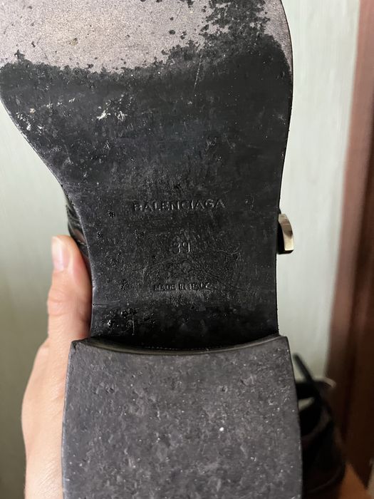 Чкіряні черевики Balenciaga Ceinture 39р