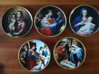Coleção 5 pratos Natal - Circulo de Leitores