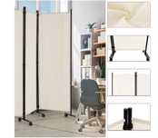 Parawan  334,5 x 30 x 172 cm kremowy