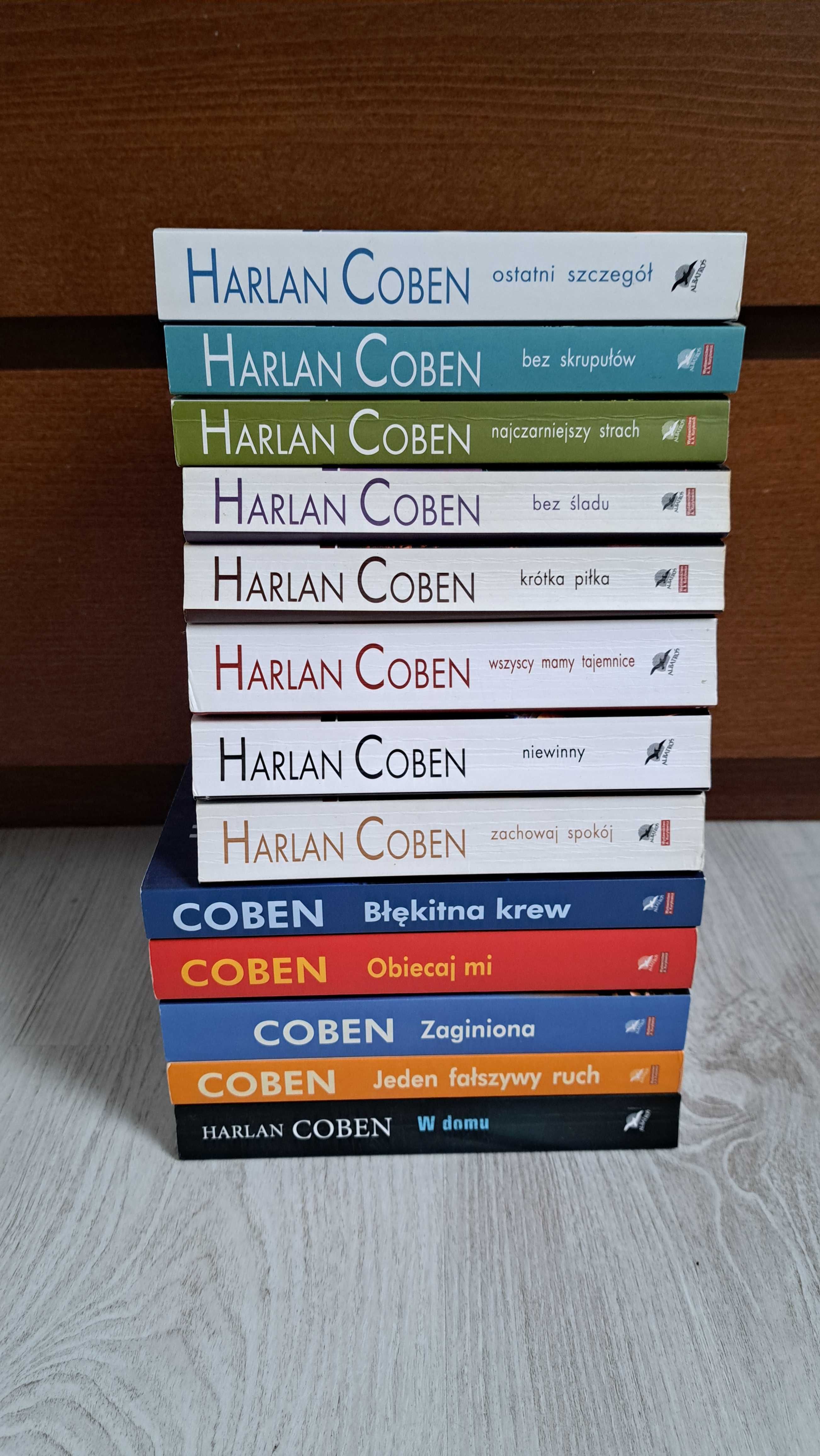 13x Coben Bez skrupułów Krótka piłka Błękitna krew W domu Wszyscy mamy