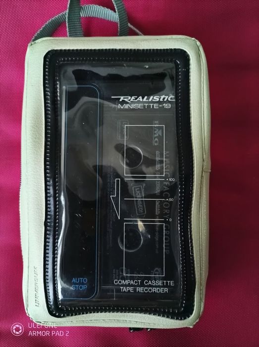 Касетный плеер, диктофон, винтаж, Realistic Minisette 19