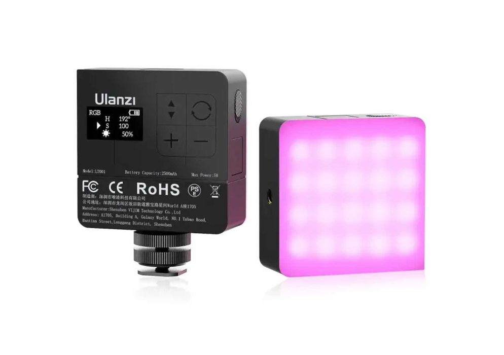 Ulanzi VL49 RGB Pro накамерне світло 60 LED з ефектами та RGB