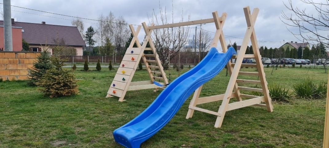 Plac zabaw dla dzieci zjezdzalnia ślizg huśtawki producent