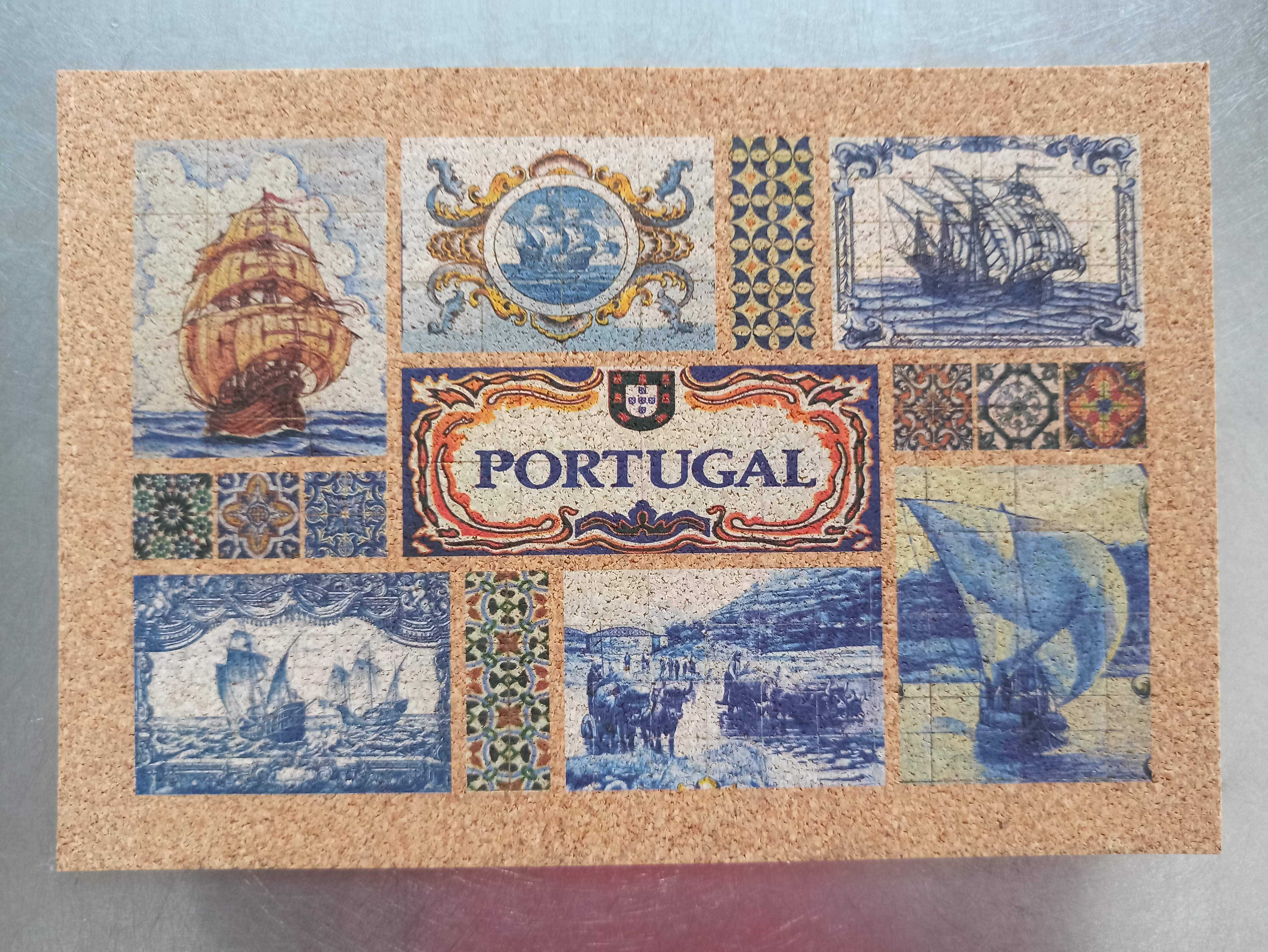 Korkowa Pocztówka - Portugal, Portugalia korek z korka