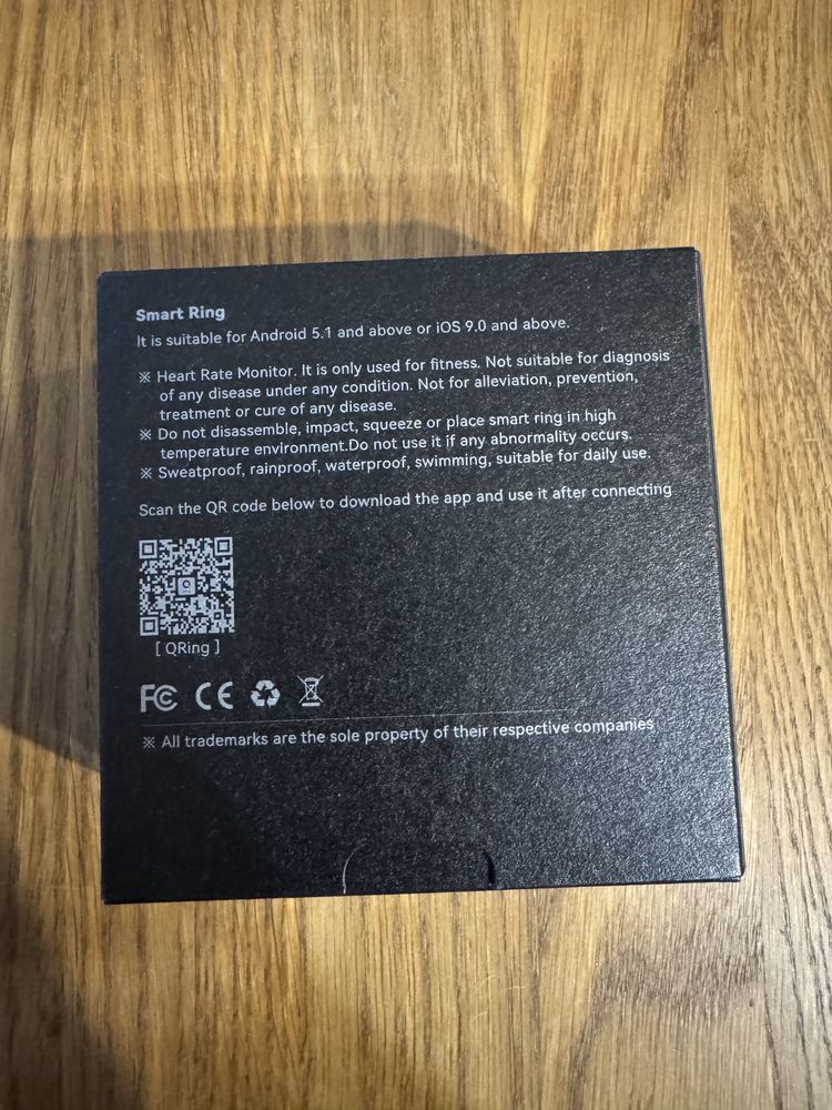 Smart Ring QRing srebrny rozm. 13
