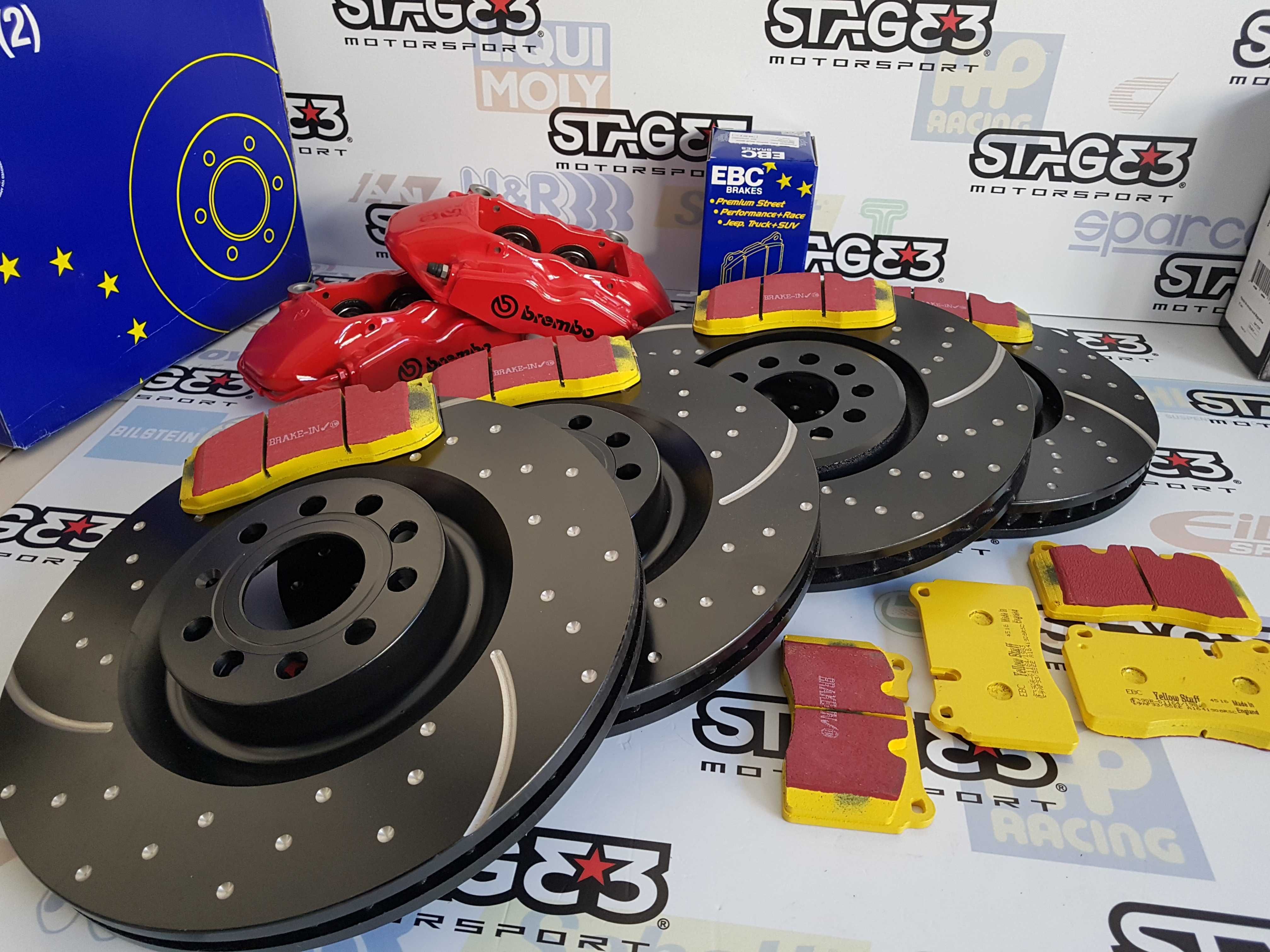 Travagem EBC Tarox DBA Discos Pastilhas Ferodo DS2500 CL Brakes Pagid
