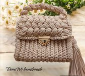 Waniliowa torebka handmade