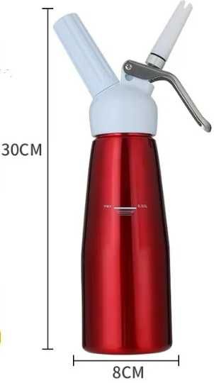 Syfon do bitej śmietany 500ml aluminium