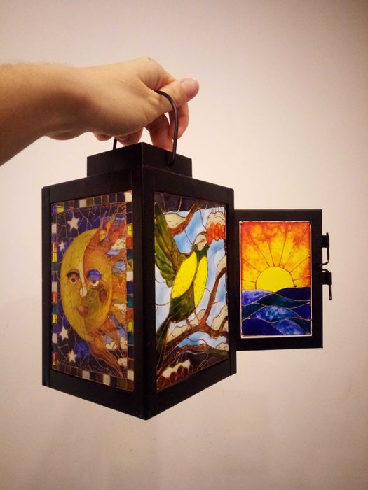 Вітражний розпис на замовлення,  вітраж,  подарунок,  декор для дому