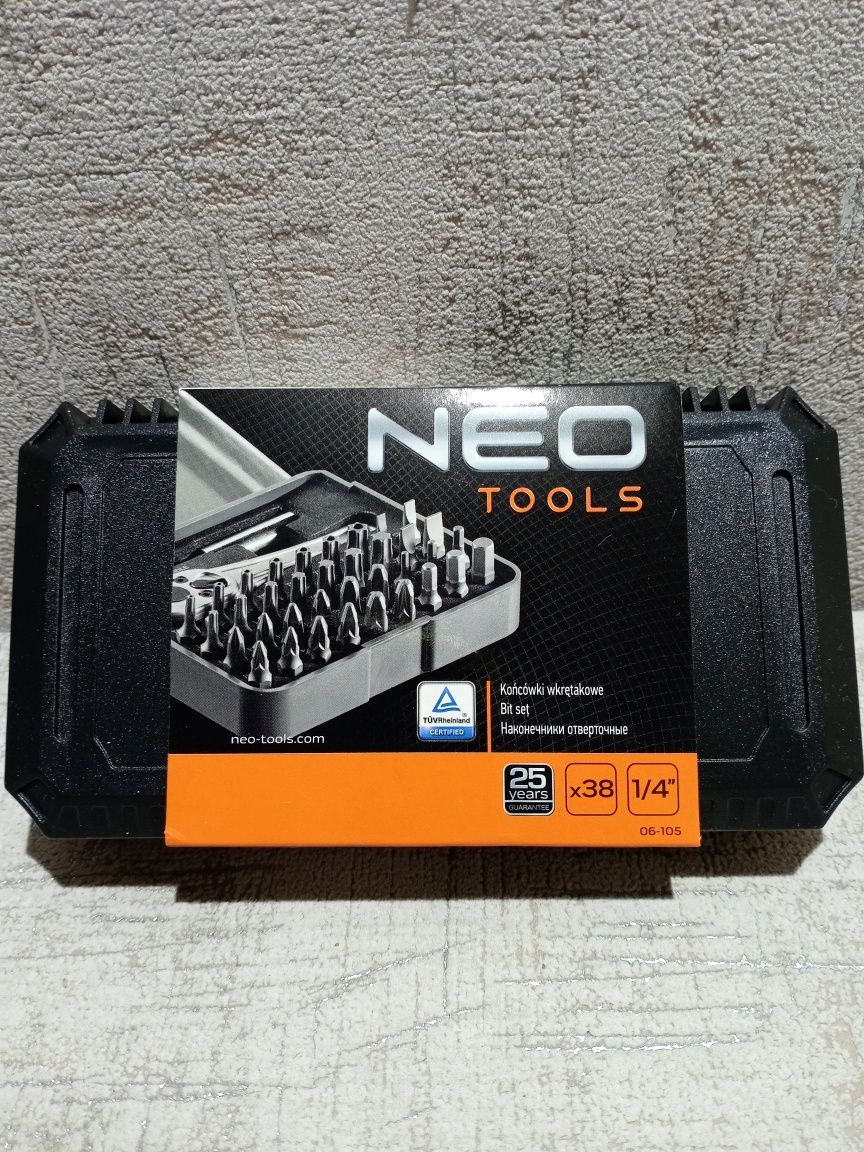 Набор бит для шуруповерта Neo Tools 38 шт. (06-105)
