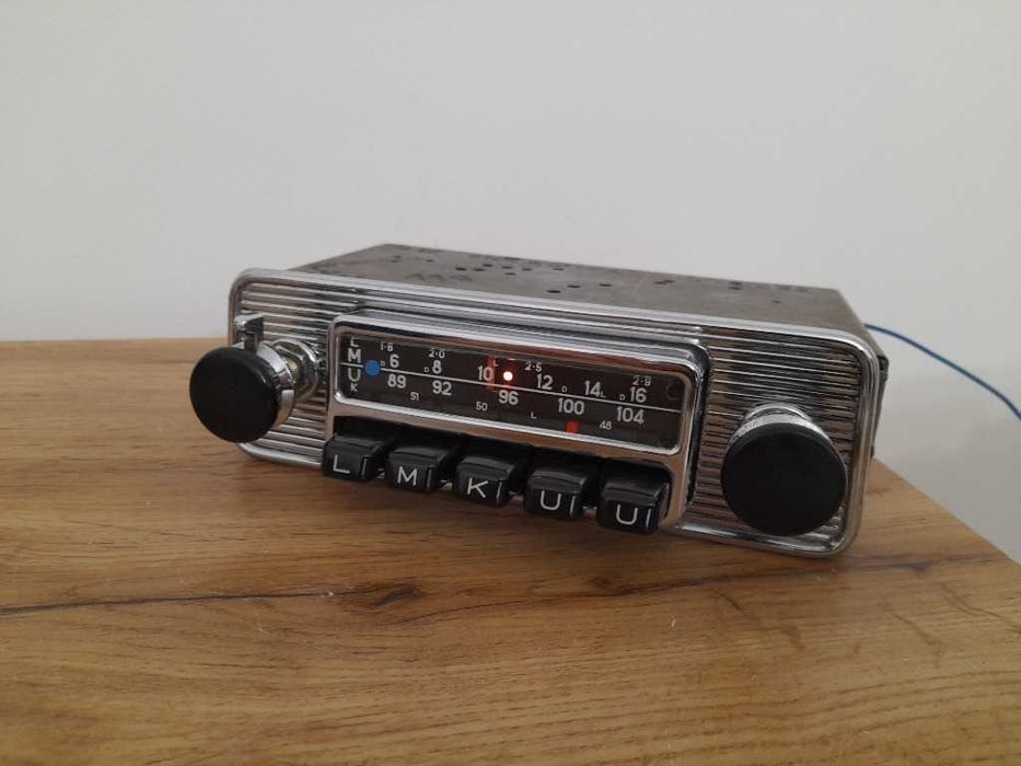 Zabytkowe radio BLAUPUNKT LMKU z lat 60 Chrom !! Mercedes Porsche VW