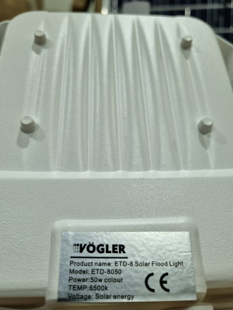 Lampa solarna VÖGLER GmBh 50W neutral, sensor zmierzchu