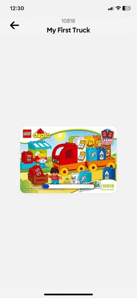 Lego Duplo 10818 - Primeiro Camiao