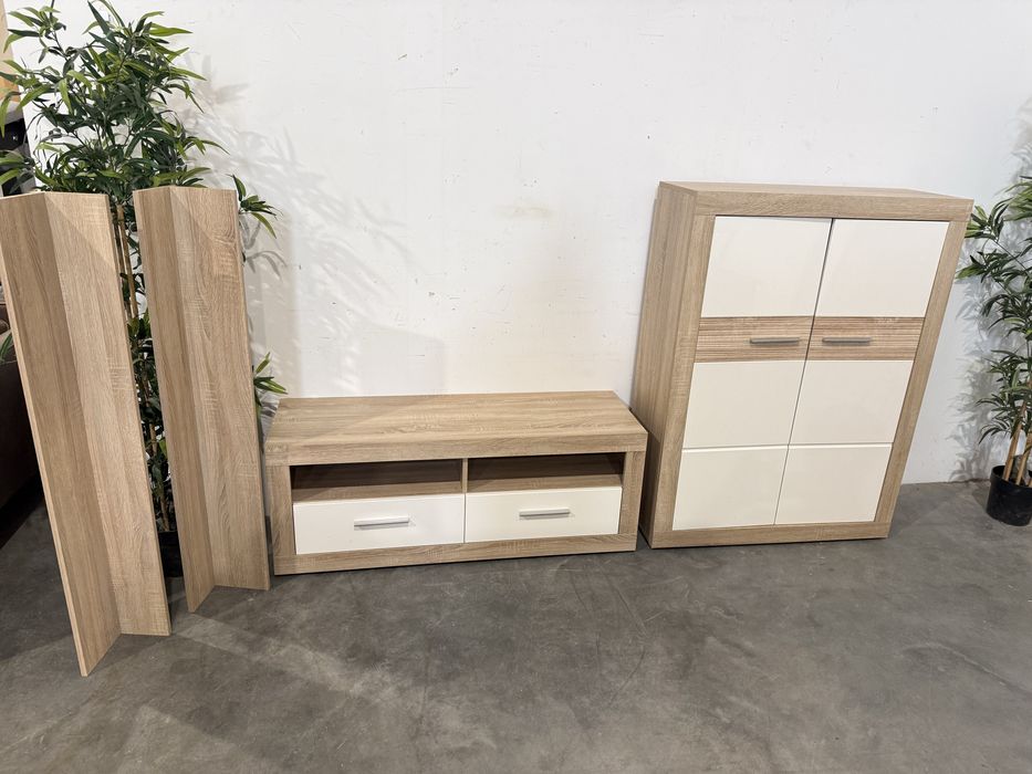 Fajny zestaw mebli do salonu szafka komoda rtv super stan dowóz wysyłk