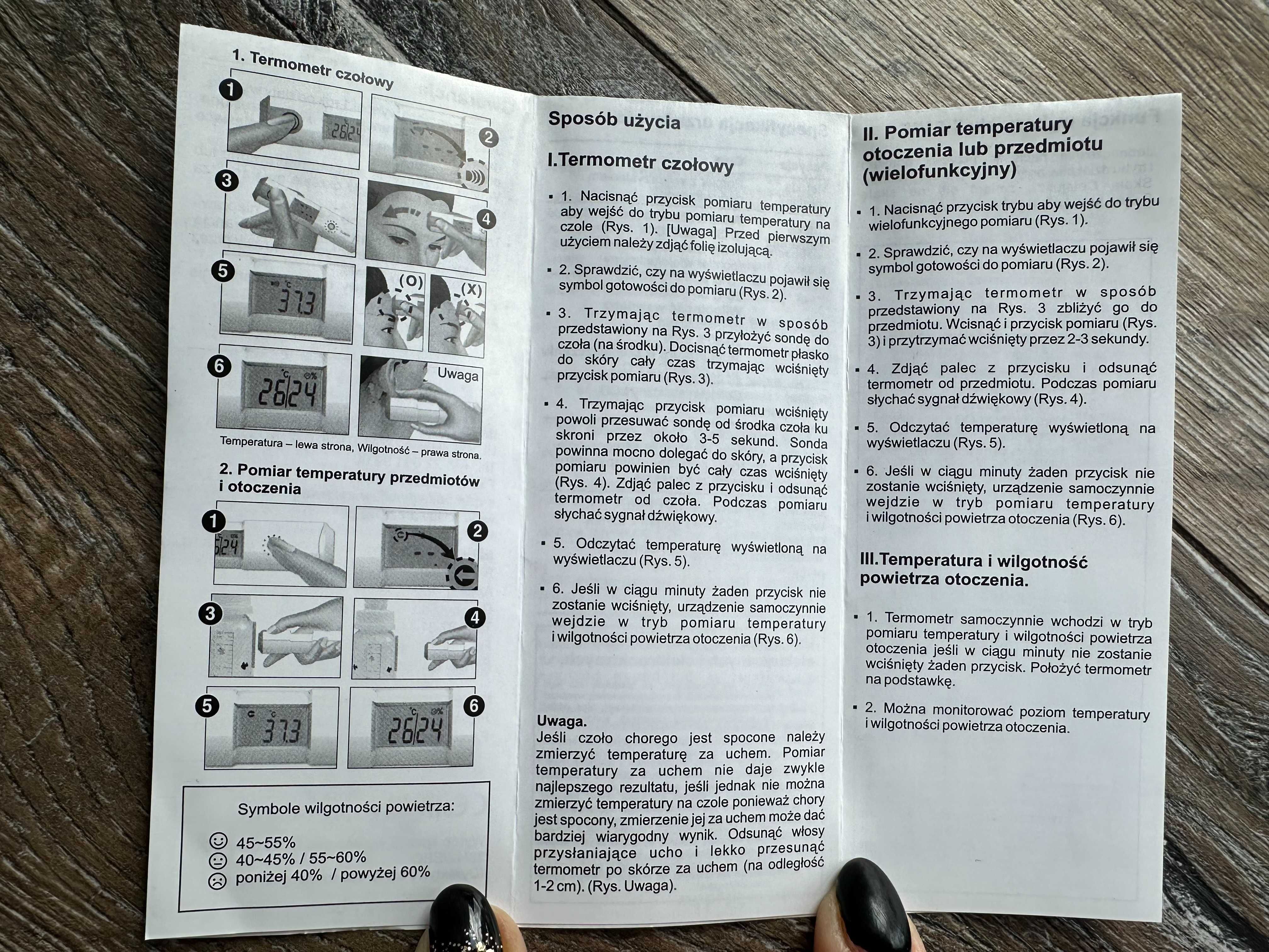 Medic Zone Wielofunkcyjny Termometr Elektroniczny bezdotykowy FS-201