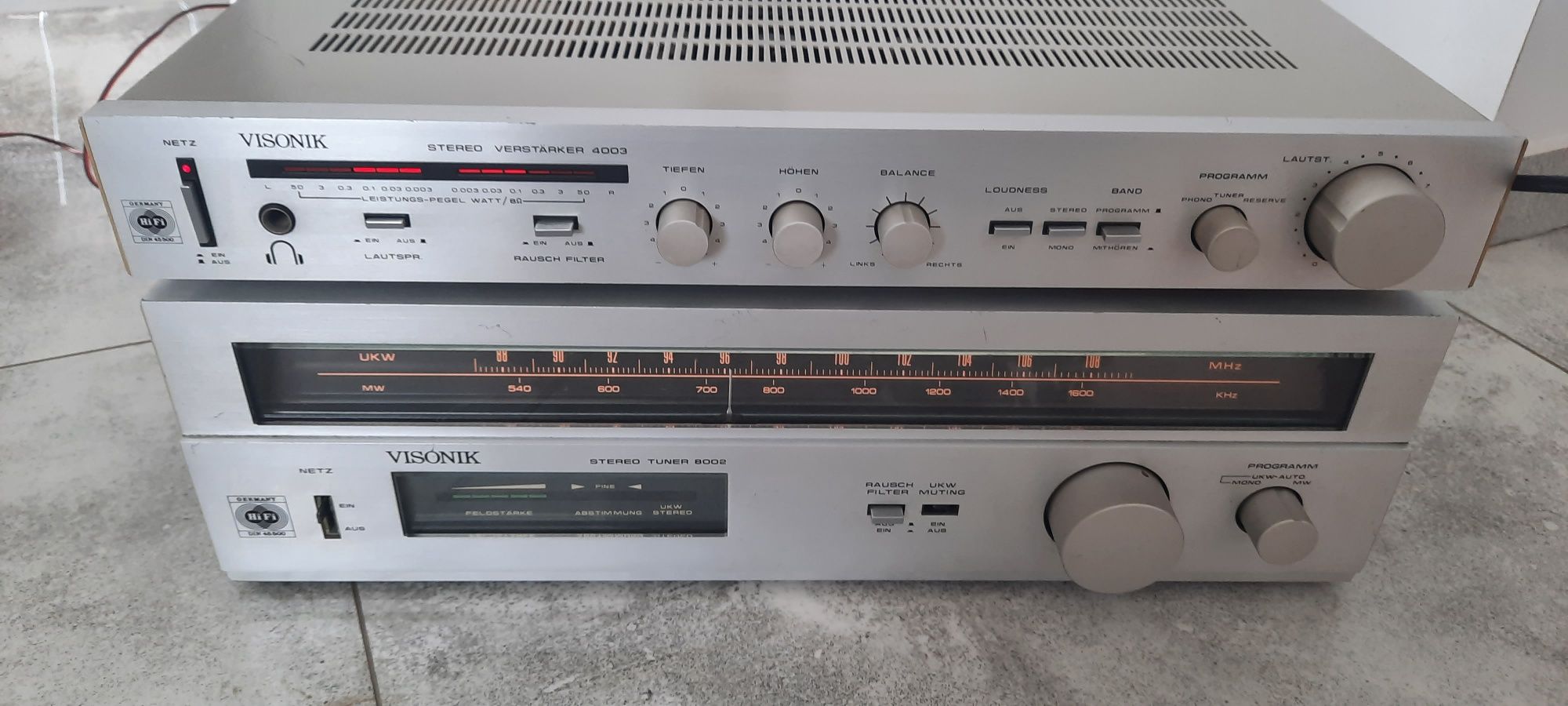 VISONIK wzmacniacz 4003 i tuner 8002