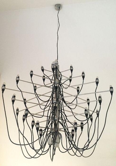 Lampa wisząca Gino Sarfatti 42 żarówki loft industrialna