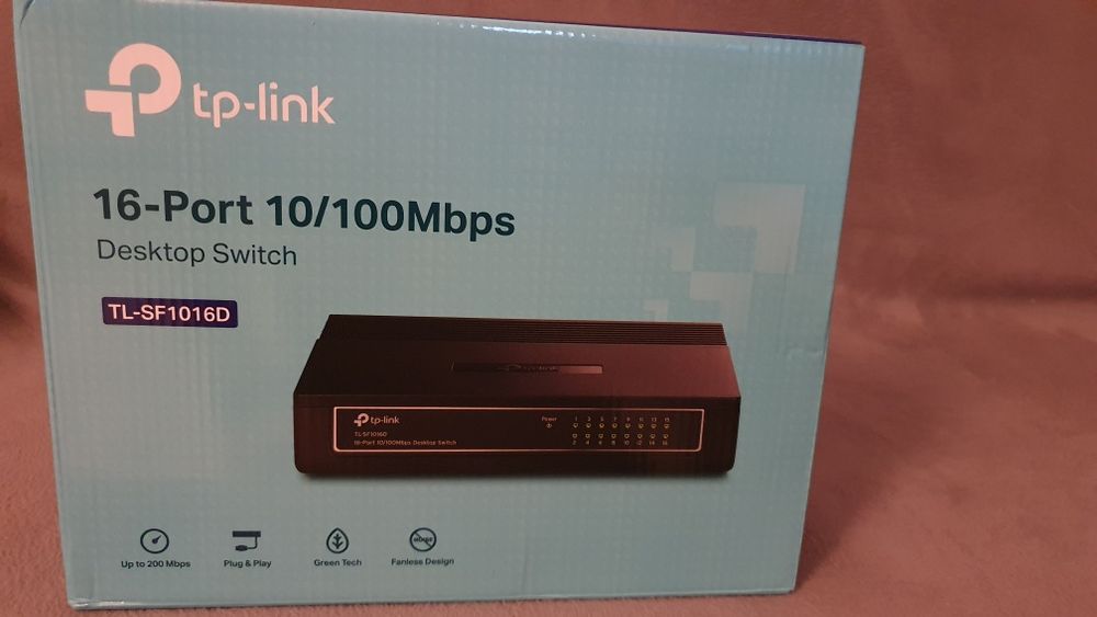 Tp-link switch 16 port, TL-SF 1 0 1 6 D