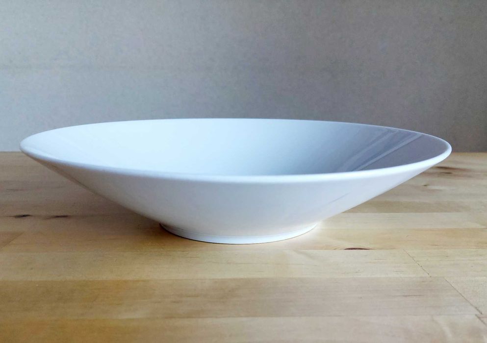 IKEA Porcelanowy Talerz Głęboki/Miska 28 cm 3szt. Biały Cena za Całość