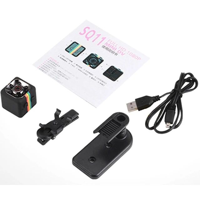 Mini Câmara SQ11 DV 1080P Sports HD DV Full HD 1920x1080