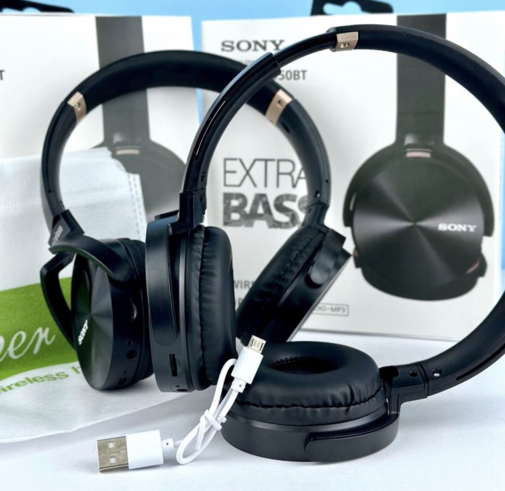 Беспроводные накладные наушники Sony MDR-XB950BT Black Bluetooth