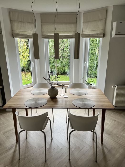 Krzesła białe mid century plastikowe 6szt