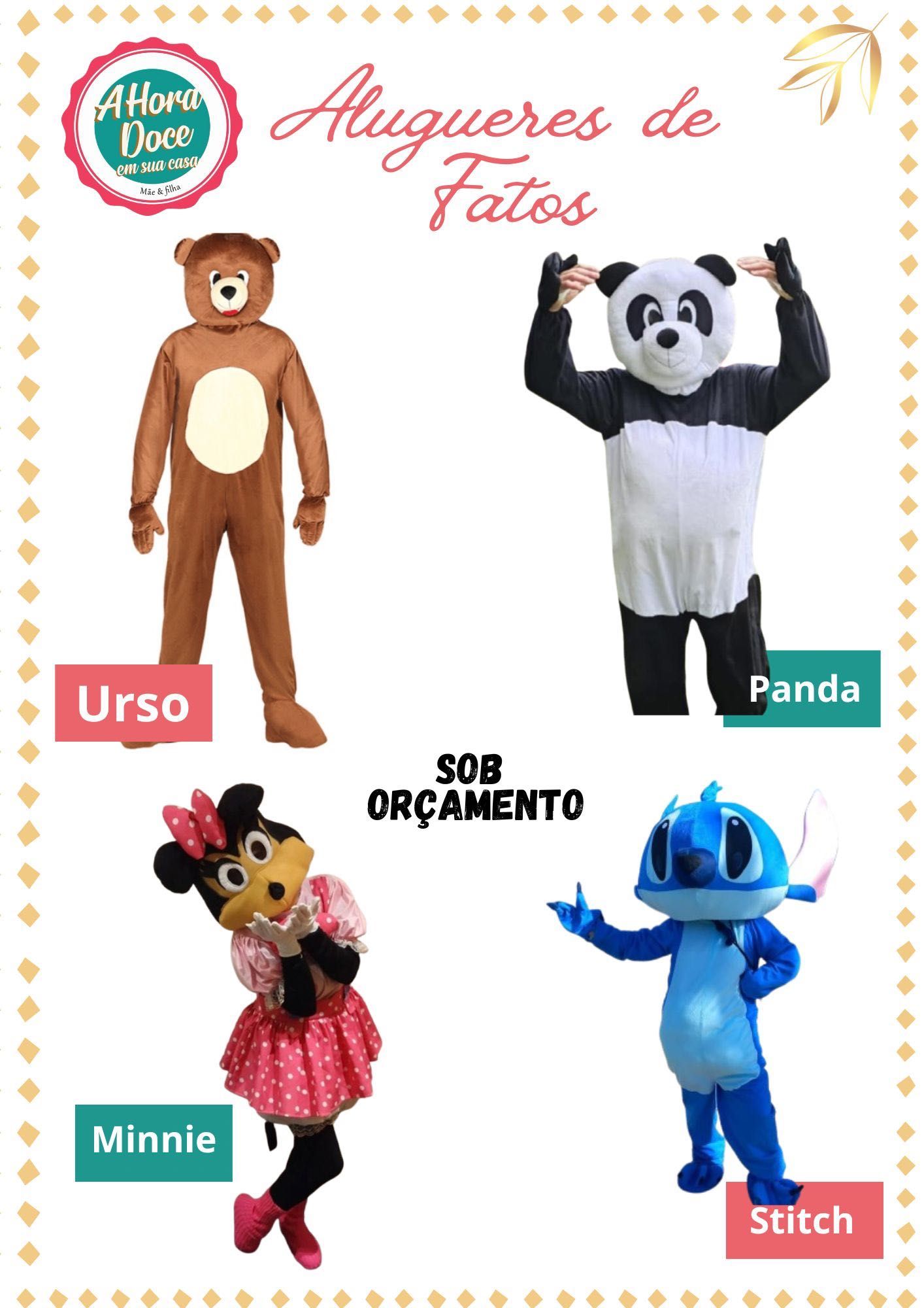 Insufláveis e mascotes aluguer