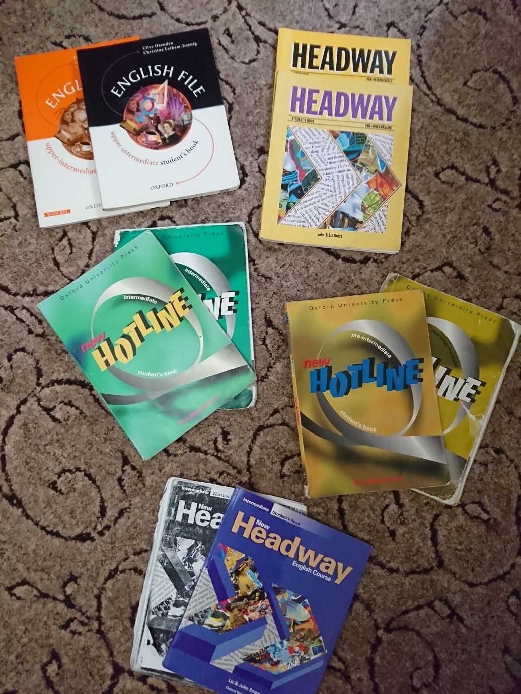 Продам книги та зошити Headway, Hotline, English file