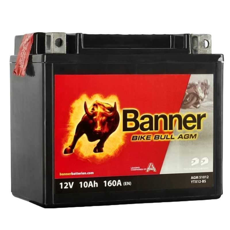 Akumulator 12V 10Ah 160A L+ Banner Bike Bull YTX12-BS