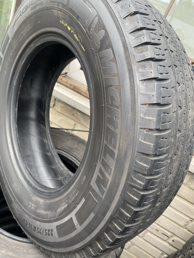 2 szt.para opony letnie 225/75R16CP  Michelin Agilis Camping 16r.6mm