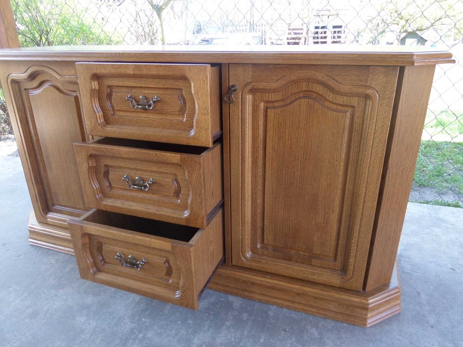 piękna drewniana dębowa komoda KINGA  stan bdb wysyłka dowóz